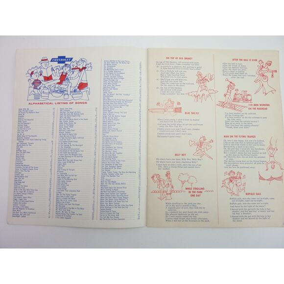 Vintage Sing of the U.S.A. USA with Chevrolet Song Book Advertisement 1964 - Picture 2 of 6